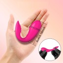 Hvalformet vibrator til dobbelt stimulering med mobilapp som fjernbetjening, diskret emballage 4