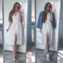Hvid blondekjole 3