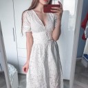 Hvid blondekjole 4