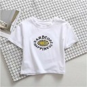 Hvid dame-T-shirt med B365-print 1