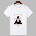Hvid dame-T-shirt med print B193 6