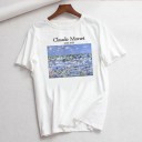 Hvid dame-T-shirt med print B251 11