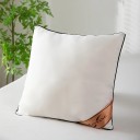 Hvid dekorativ pude 45 × 45 cm Polyesterpude til sofaen i stuen soveværelset bilen blød fyldpude 5
