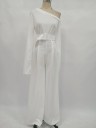 Hvid formel jumpsuit til kvinder 1