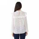 Hvid perforeret bluse 4