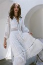 Hvid sommer boho kjole 7