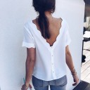 Hvid T-shirt til kvinder A191 1