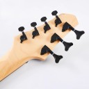 Hybridní Multi-Strunová Kytara Batking Vějířové Pražce 7 Strun Kytarová 3 Strun Basová Mahagon Spalted Javor Stupnice 762-844 mm 3