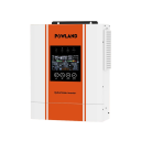 Hybridný solárny menič MPPT 5000 W 24 V 230 V AC nabíjanie 160 A PV pole 9000 W farebný LCD oranžovo biely s WiFi na fotovoltaiku a dom 1