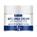 Hydratační krém na nohy i ruce 60 g 60 % močovina 2 % kyselina salicylová 4,9 x 4,3 cm Shea butter Tea tree Vitamín E 1