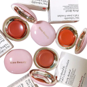 Hydraterende balsem blush voor gezicht en lippen Compacte gel-poeder textuur Met spiegel Fijne glans Crème langdurige blush 1