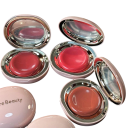 Hydraterende balsem blush voor gezicht en lippen Compacte gel-poeder textuur Met spiegel Fijne glans Crème langdurige blush 3