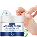 Hydraterende crème voor voeten en handen 60 g 60 % ureum 2 % salicylzuur 4,9 x 4,3 cm Shea boter Tea tree Vitamine E 2