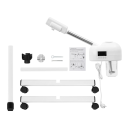Hydratorisk ansigtsdampmaskine 600 ml med LCD-display og stativ med hjul Justerbar højde 58–68 cm Effekt 750 W 220 V 4