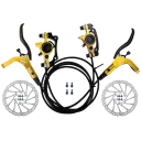 Hydraulické kotúčové brzdy sada s kotúčmi 160 mm predná 800 mm zadná 1400 mm olejový systém 22,2 mm riadidlá pre bicykel 2