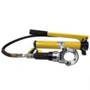 Hydraulické krimpovacie kliešte 6 t 9 čeľusťami V a TH ručné hydraulické čerpadlo žlté na lisovanie rúr a spojov 4
