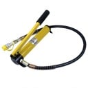 Hydraulické krimpovacie kliešte 6 t 9 čeľusťami V a TH ručné hydraulické čerpadlo žlté na lisovanie rúr a spojov 5