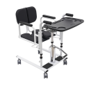 Hydraulické toaletné kreslo pre pacientov Nastaviteľná výška 41-65 cm Nosnosť 150 kg Hydraulický zdvíhací mechanizmus Prenosné pre domácu starostlivosť 3