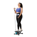 Hydraulický mini stepper s otočnými pedály, výška kroku až 36 cm, plynulá regulace odporu, s expandéry, domácí kardio a posílení nohou 4