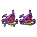 Hydrauliska skivbromsar MTB ZOOM HB100 set fram och bak 140/160 mm dubbelverkande kolvar dragmekanism 50–75 mm för cykel 7
