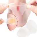 Hydrogelplåster för blåsor självhäftande ovala kuddar transparent skydd för hälar och tår 10 stycken 6
