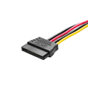 IDE Molex 4 Pin to 2x SATA Power Cable Splitter Adapter for Hard Drives PVC Connector for Connecting Components 4