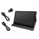 IHANFO 7" IPS érintőképernyős monitor 1024 x 600 16 : 10 HDMI Raspberry Pi 3 / Pi 4 / PC-hez tok és állvány 3