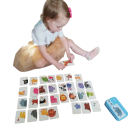 IJzeren doosje 11 x 7 x 3 cm met cognitieve kaarten Dieren Educatieve prentkaarten voor peuters Speelgoed voor de ontwikkeling van de woordenschat 3