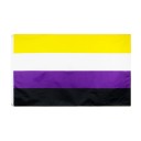 Ikke-binært Pride-flag 60 x 90 cm 1