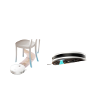 ILIFE V2 Aspirapolvere Robot 120min autonomia <3kg Autonomo silenzioso pulitore per pavimenti duri e peli di animali Design sottile senza sacco con contenitore della polvere 7