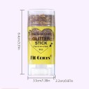 Illuminante in stick 8,4 x 3,5 x 2,2 cm Illuminanti glitter per viso e corpo Illuminante cremoso Lucentezza delicata 4