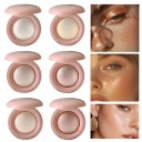 Illuminateur en poudre longue tenue et résistant à l'eau 6,3 x 6,3 x 2,4 cm Blush illuminateur Poudre illuminateur pour le visage 2