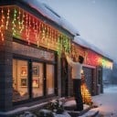 Iluminación navideña para árbol LED cascada 1,8 m 256 LED RGB Control por aplicación y control remoto USB Protección IP65 Con estrella en la punta 3