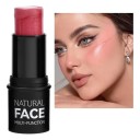 Iluminador em bastão Blush brilhante em bastão Bastão de contorno brilhante Bastão cintilante para realce facial Bronzer para o rosto Clareamento 3