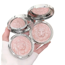 Iluminator rezistent la apă în paletă cu motiv de leu Pudră iluminatoare pentru față Strălucire fină de tip glitter efect de lungă 2