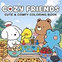 Images à colorier Cozy Friends livre de coloriage avec des motifs d'amis et de temps libre 20×20 cm 24 pages pour enfants et adultes 1