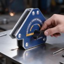 Imán de soldadura desconectable FM3-M Ángulos 45, 90 y 135 grados Capacidad de carga 50 kg Dimensiones 16 x 10,8 x 3,9 cm Azul Para el taller 6
