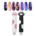 Imán para uñas con forma de pata de gato (6,2 x 1,6 x 0,8 cm), efecto ojo de gato, para esmalte de uñas en gel, herramienta de decoración 5