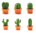 Imanes para nevera con forma de cactus, 6 unidades 6