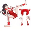 Imbracatura in tessuto con cuscino per il collo, maniglie per le manette e cinghie con anelli per le gambe, velcro regolabile, confezione discreta 4