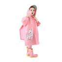 Impermeabile per bambini con cappuccio elementi riflettenti nylon protezione contro la pioggia chiusura a bottoni per uso all'aperto scuola passeggiate 2