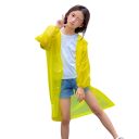 Impermeabile per bambini con cappuccio lunghezza 85 cm EVA leggero chiusura a bottoni protezione dalla pioggia asilo scuola uso all'aperto 6