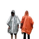 Impermeabile poncho con cappuccio 100 x 130 cm PE leggera protezione contro la pioggia viaggi turismo festival uso all'aperto 3