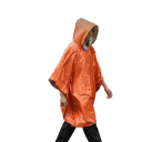 Impermeabile poncho con cappuccio 100 x 130 cm PE leggera protezione contro la pioggia viaggi turismo festival uso all'aperto 6