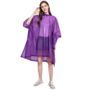 Impermeabile poncho con cappuccio taglio ampio 130 × 30 × 110 cm leggera protezione dalla pioggia escursionismo viaggi uso all'aperto 2