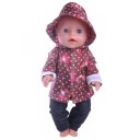 Imperméable avec chapeau pour poupées 3