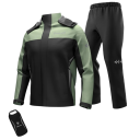 Imperméable de moto complet veste pantalon unisexe polyester TPU protection contre la pluie conduite à moto utilisation extérieure 2