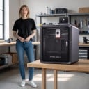 Impresora 3D 250 x 250 x 250 mm Impresión de alta velocidad hasta 600 mm/s Estructura cerrada con pantalla de 4,3 pulgadas Gris oscuro Para taller y hogar 4