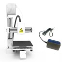 Impressora 3D de nível básico 15,5 x 17,5 x 21 cm Leve Silenciosa Compatível com PLA TPU 1,75mm filamento Tipo-C Adaptador EU Max. impressão 10 cm 3