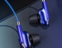 In-ear hoofdtelefoons met microfoon Volume- en muziekbediening Gesprekken aannemen en beëindigen Gevlochten kabel 1,2 m Jack 3,5 mm 4